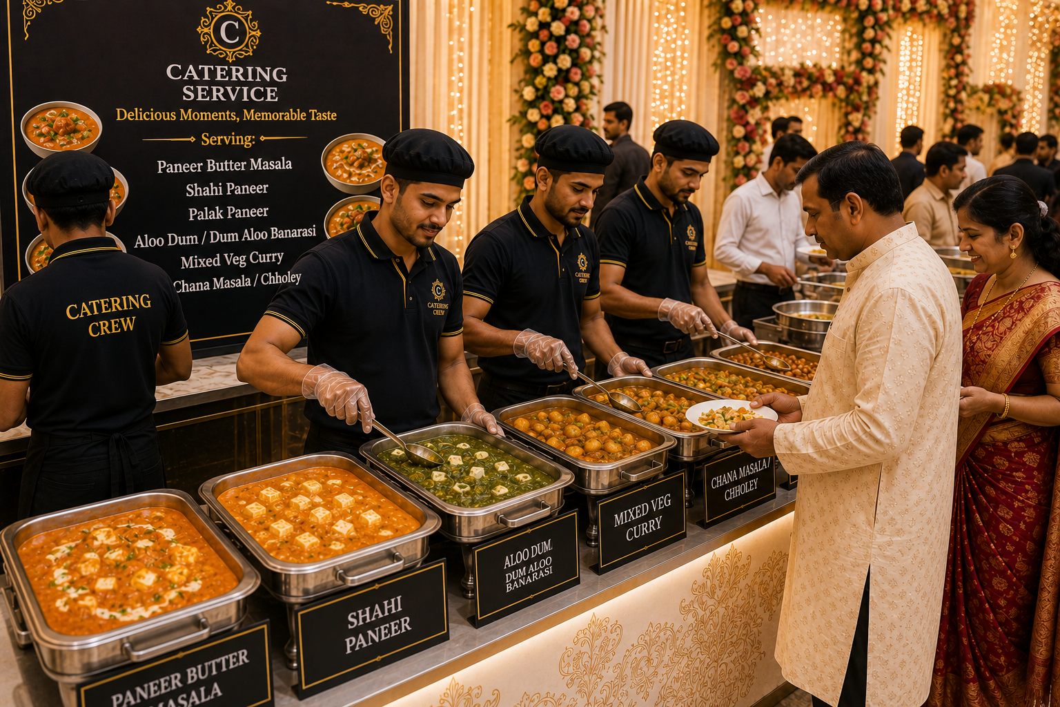 Shahi Paneer & Veg Feast Spread